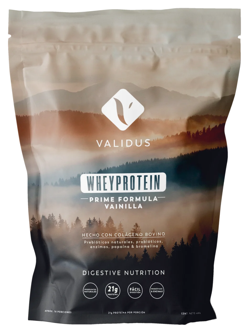 Whey Prime Formula sabor vainilla, empaque frontal